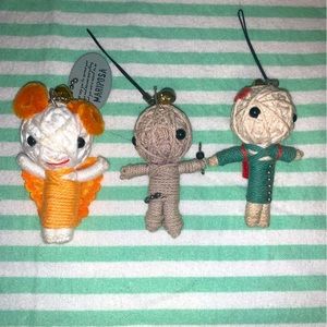 ☀️4/$15 Sale☀️ Voodoo Doll Keychains Set of 3